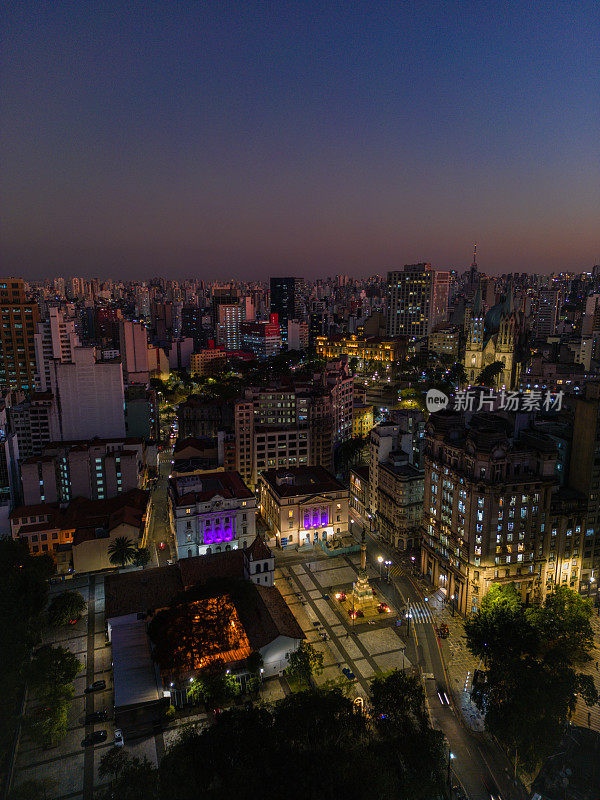 Landscape of the Historic Center in São Paulo